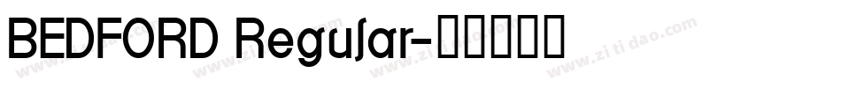 BEDFORD Regular字体转换